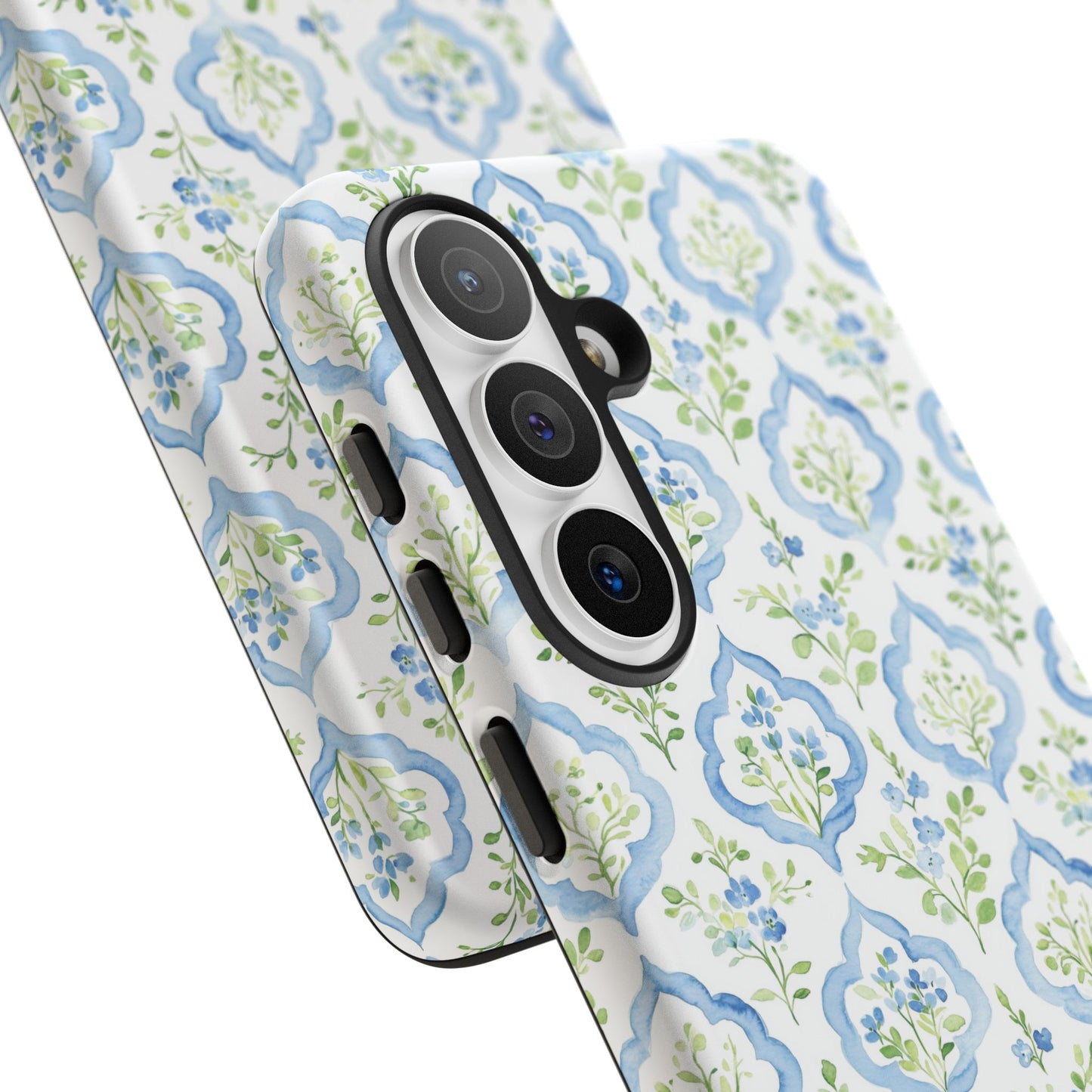 Blue Floral Damask phone case | Tough Case | iPhone 17