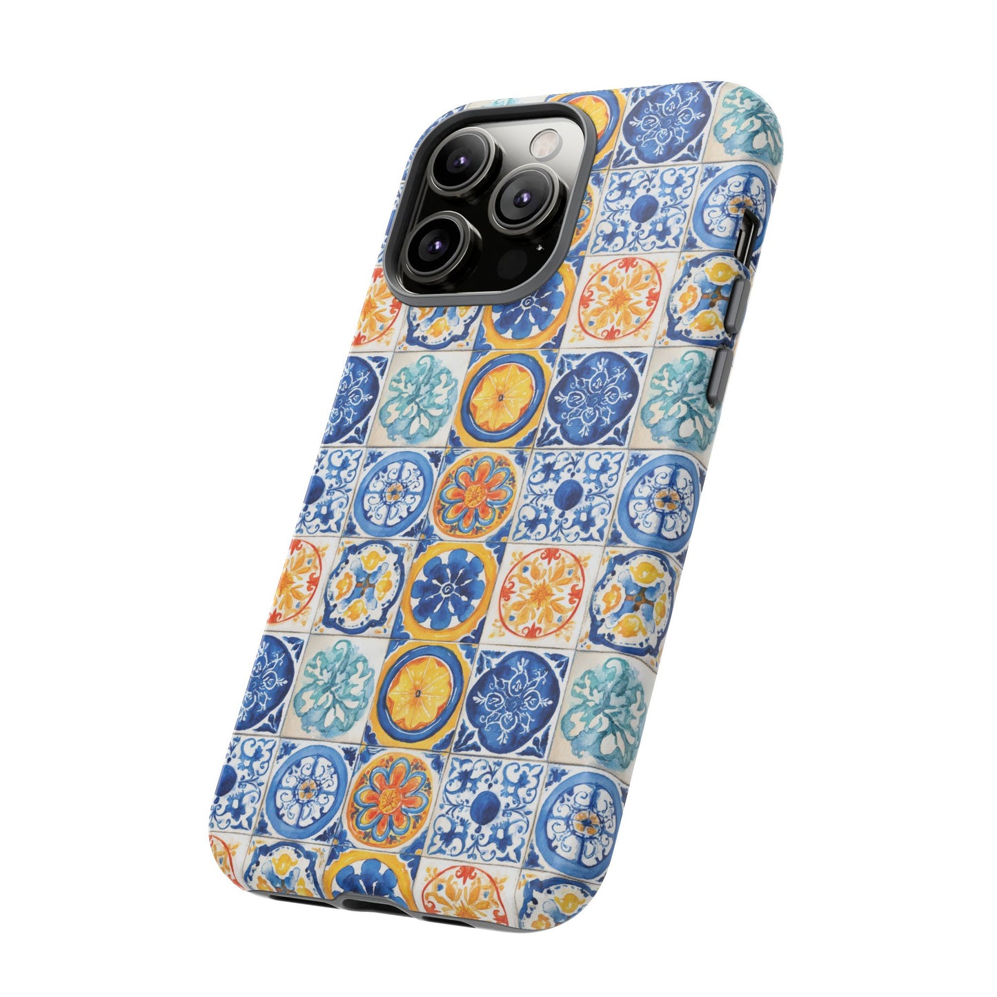 Mediterranean Tile Pattern Phone Case | Tough Case | Mosiac Tile | iPhone 17