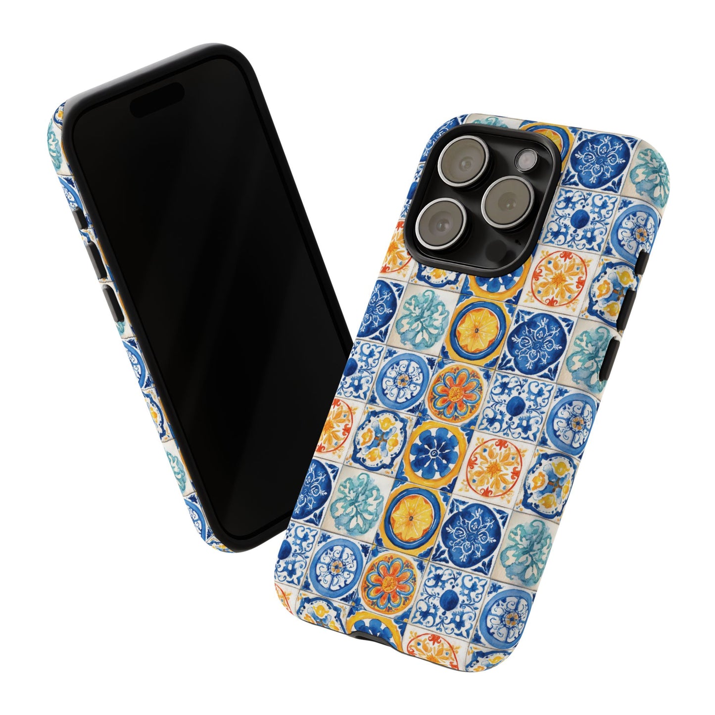Mediterranean Tile Pattern Phone Case | Tough Case | Mosiac Tile | iPhone 17