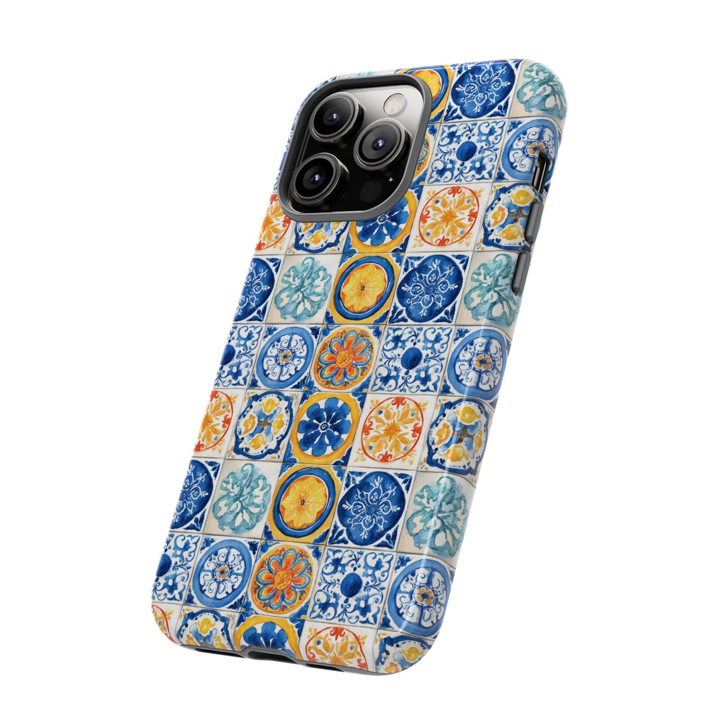 Mediterranean Tile Pattern Phone Case | Tough Case | Mosiac Tile | iPhone 17