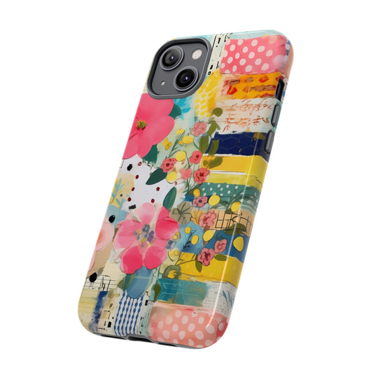 Abstract Floral Patchwork Phone Case