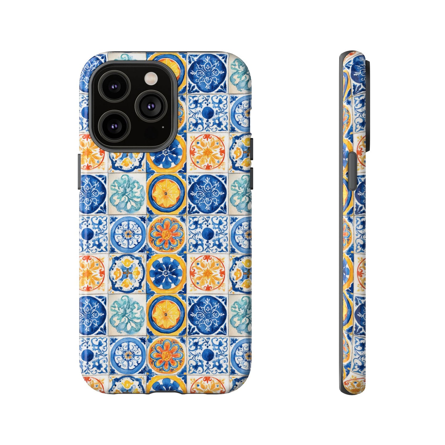 Mediterranean Tile Pattern Phone Case | Tough Case | Mosiac Tile | iPhone 17