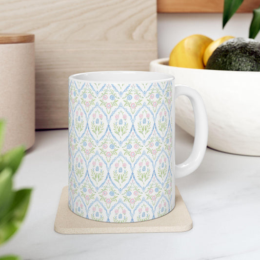 Coffee Mug, Preppy Floral