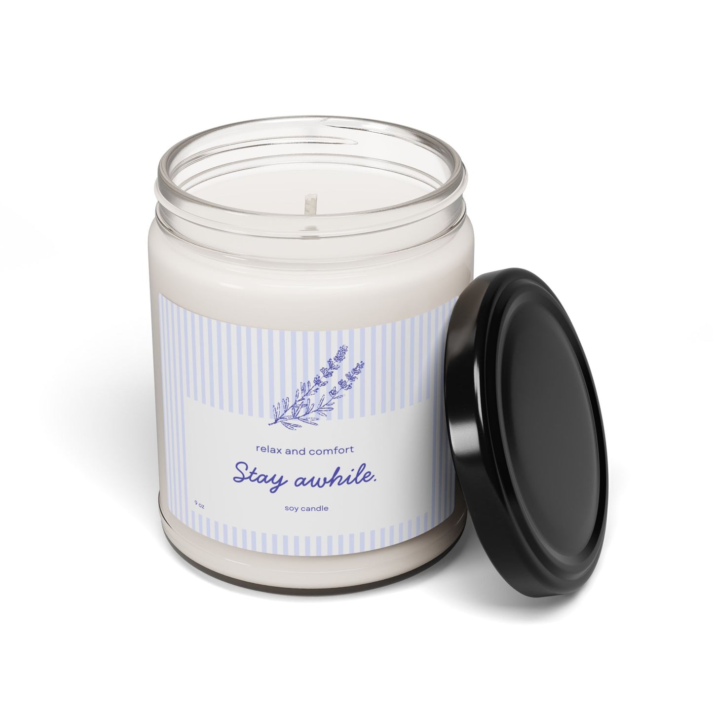 "Stay Awhile" Relaxing Scented Soy Candle