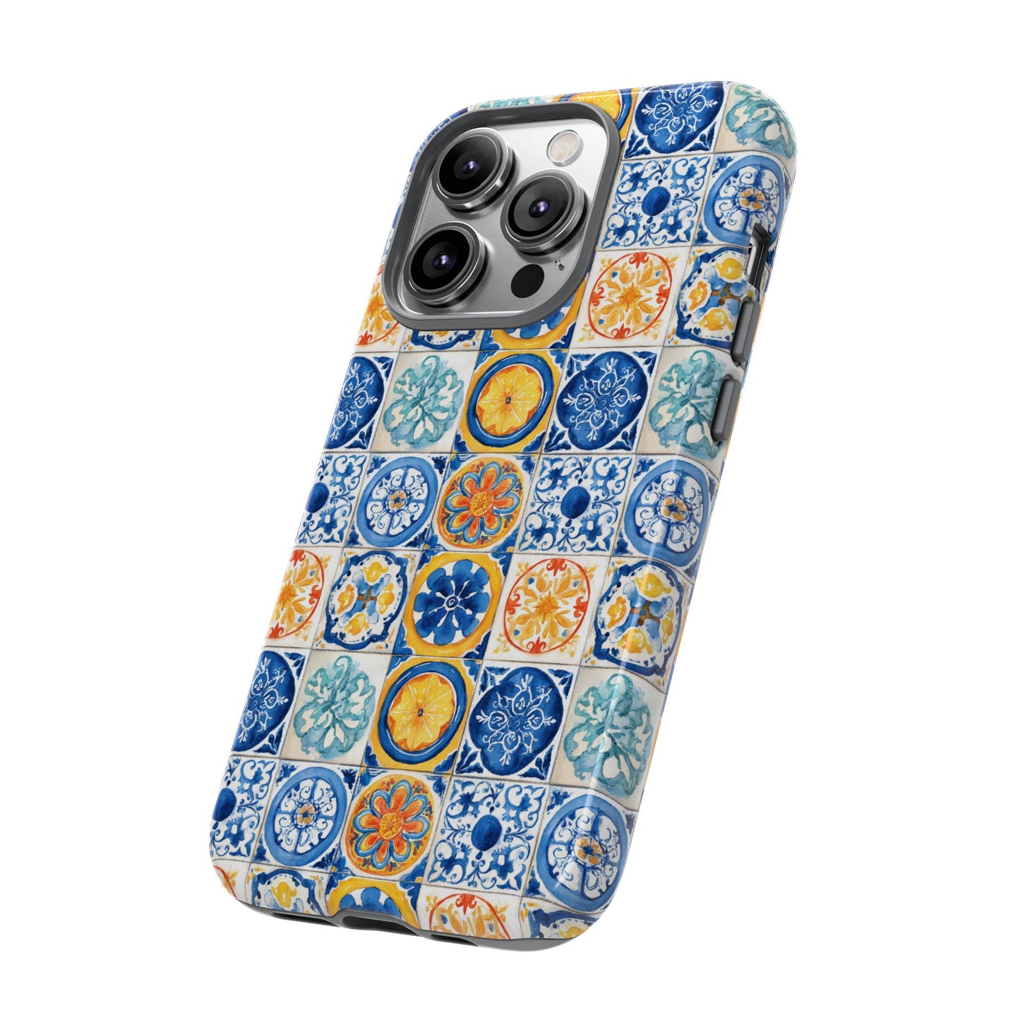 Mediterranean Tile Pattern Phone Case | Tough Case | Mosiac Tile | iPhone 17