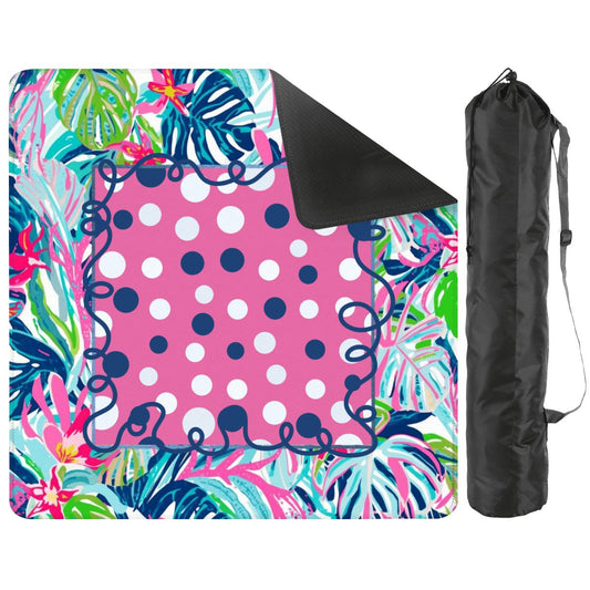 Preppy Pastel Polka Dot Mini Mahjong Mat
