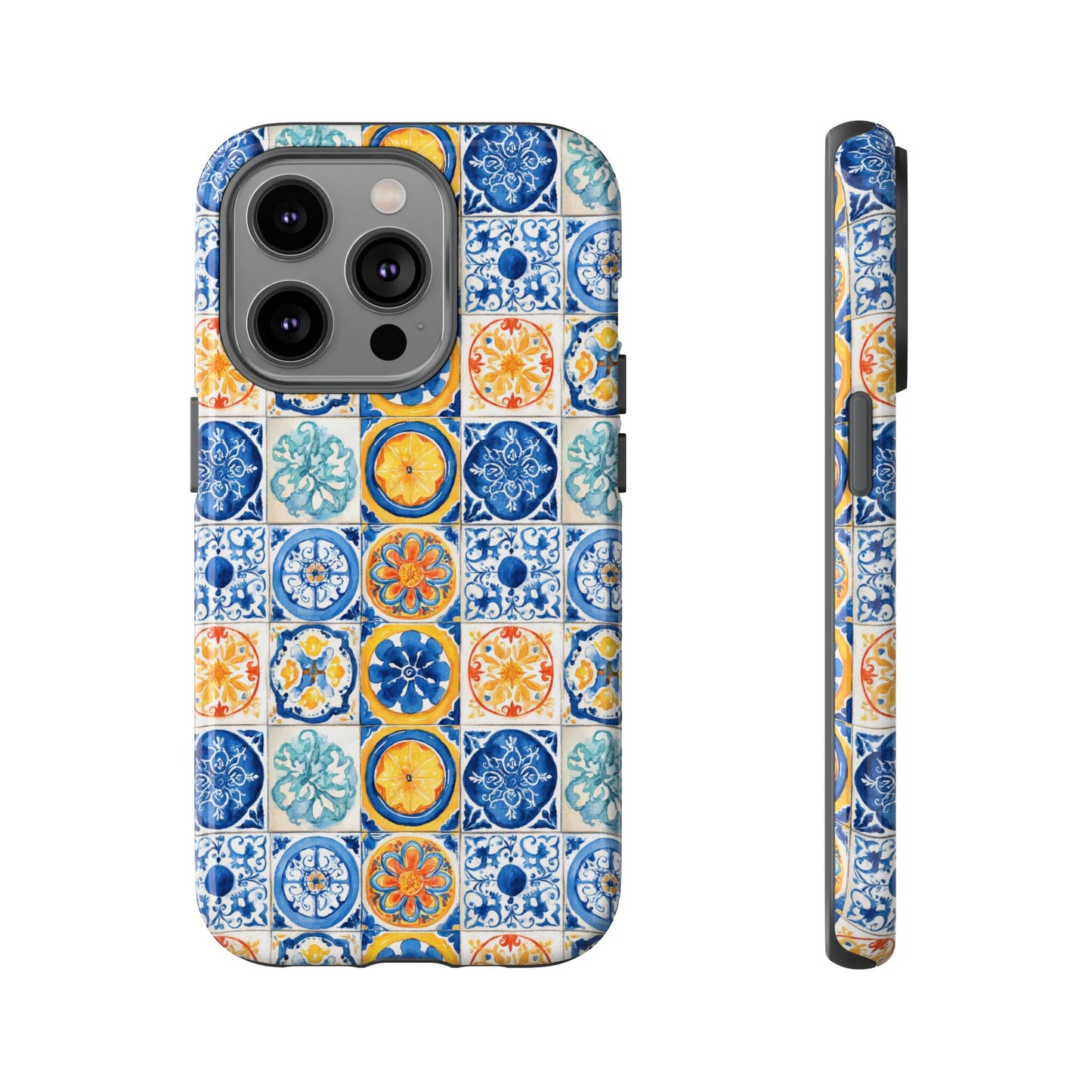 Mediterranean Tile Pattern Phone Case | Tough Case | Mosiac Tile | iPhone 17