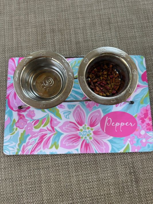 Custom Pet Mat, Dog Food Placemat