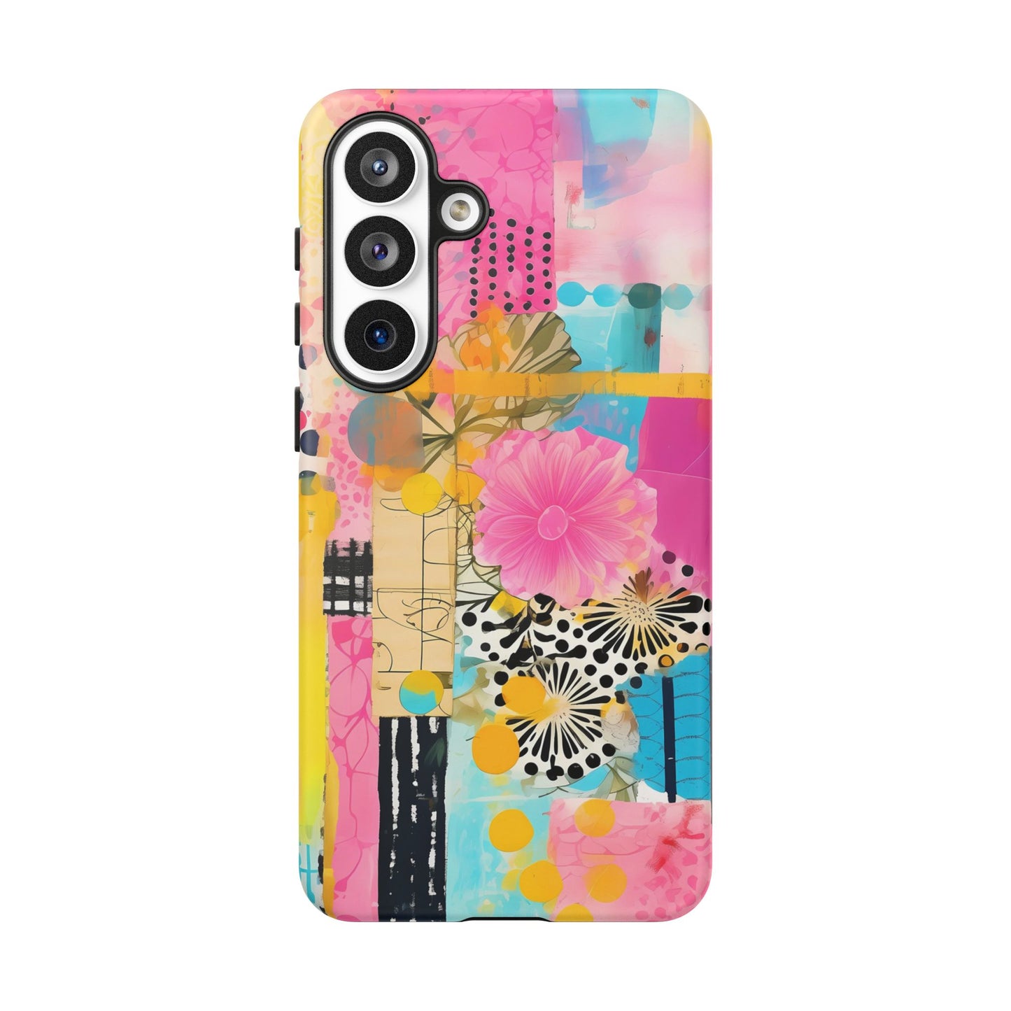 Pink Floral Abstract Phone Case | Tough Cases | iPhone 17