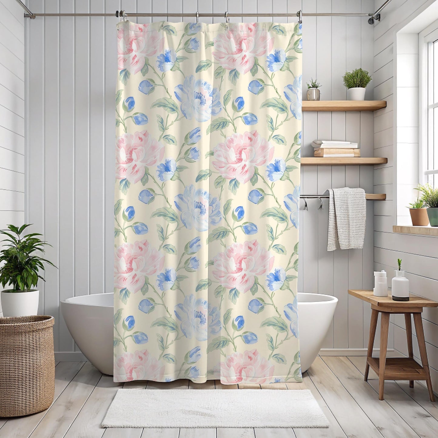 Custom Shower Curtain, Floral