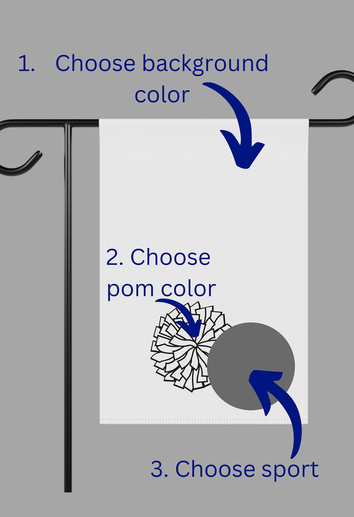 Custom Team Spirit Garden Flag