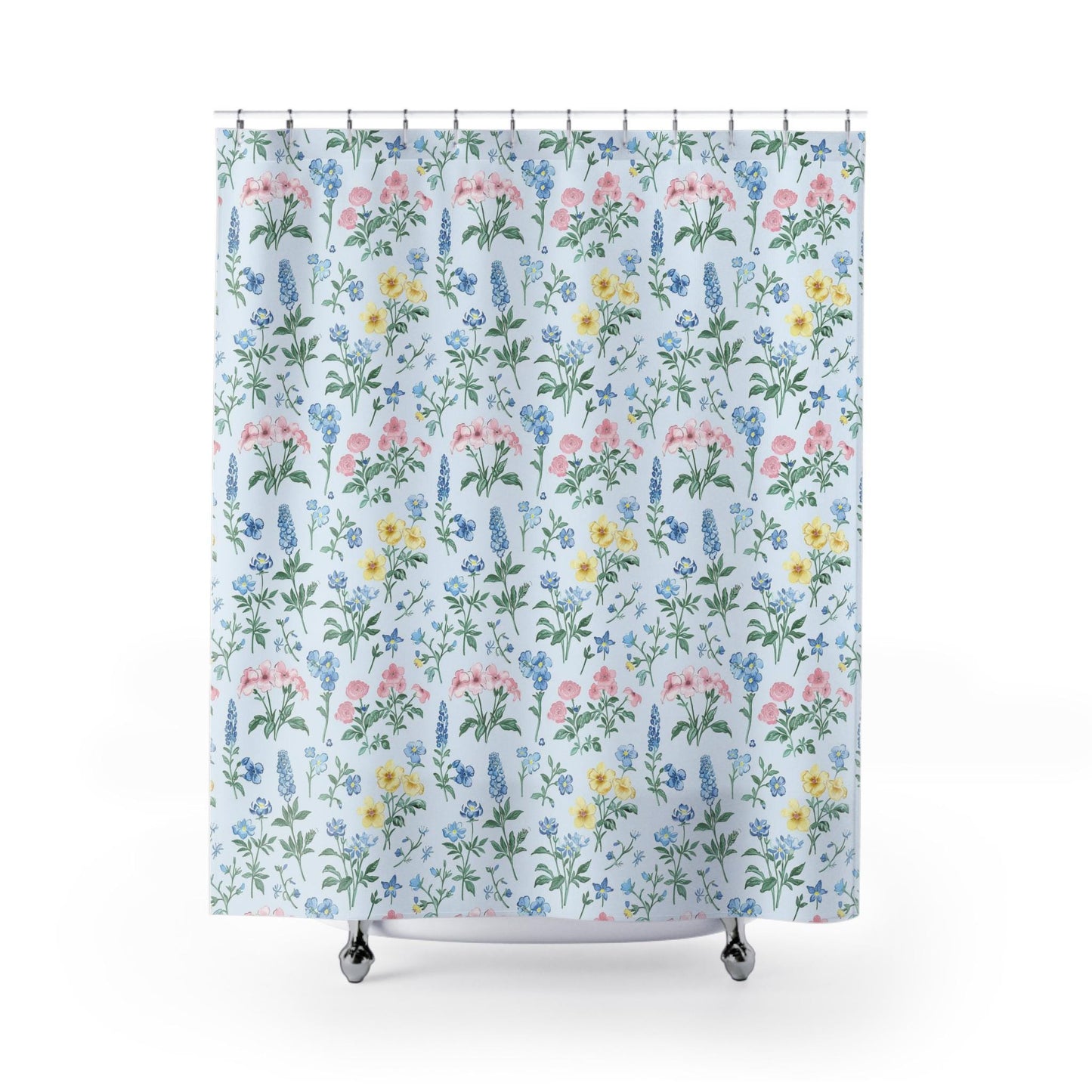 Custom Shower Curtain, Wildflowers