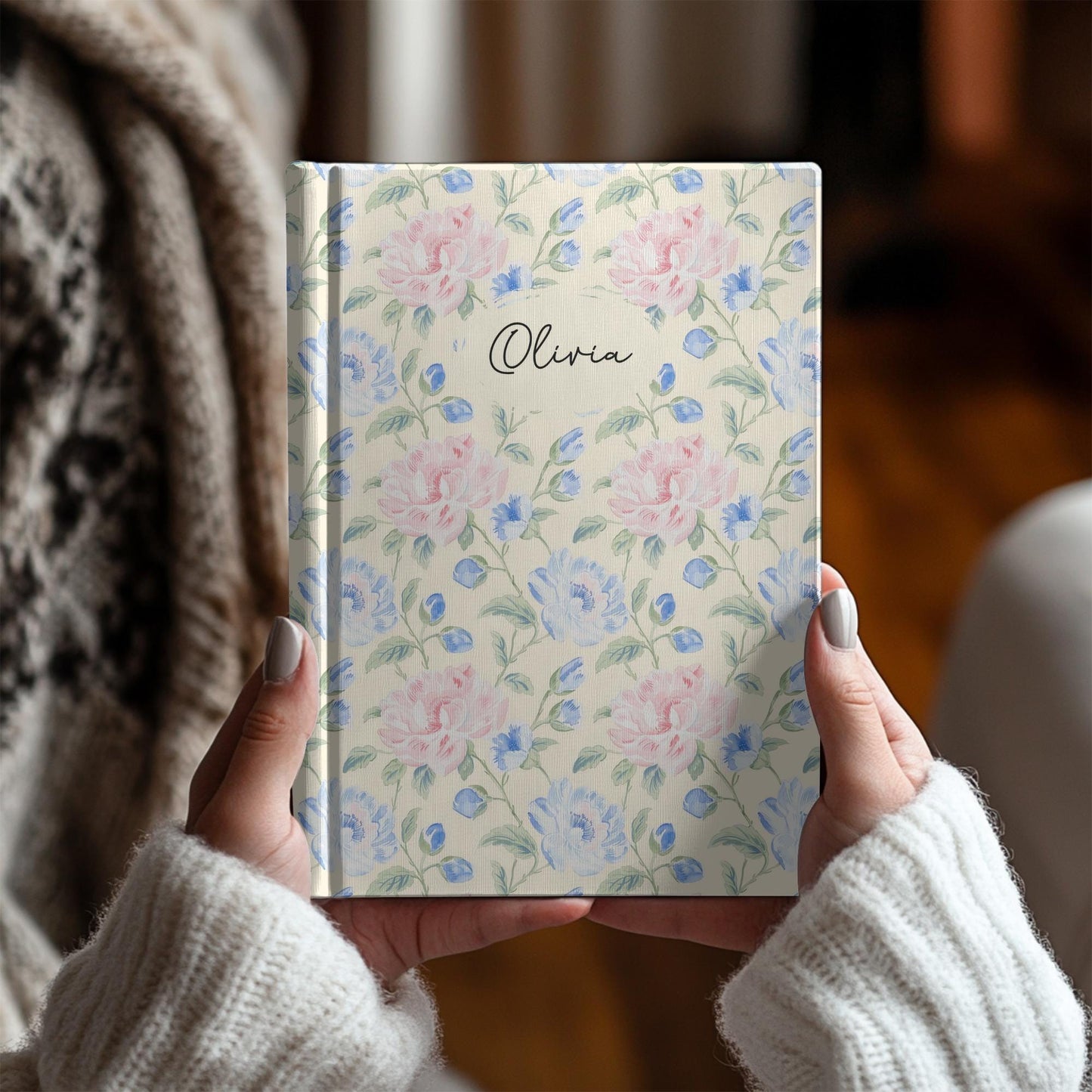 Personalized Floral Journal