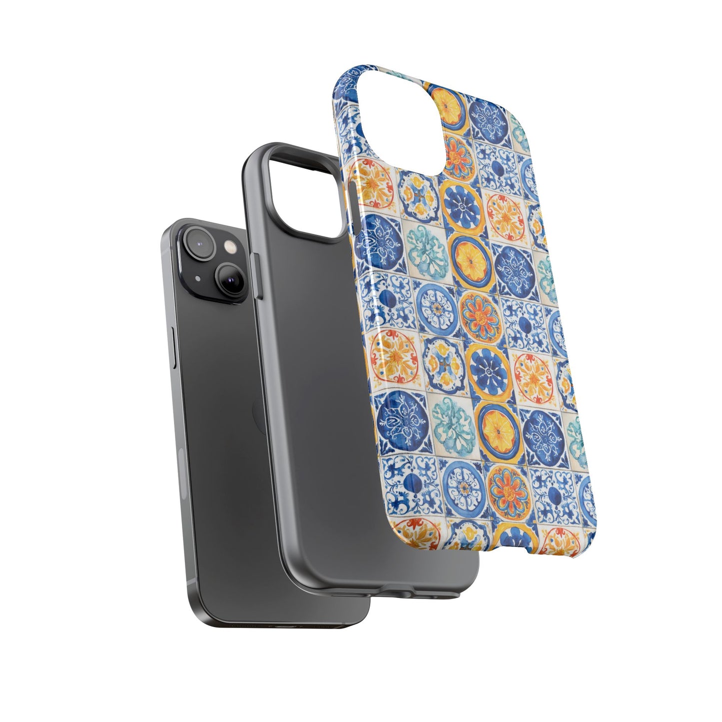 Mediterranean Tile Pattern Phone Case | Tough Case | Mosiac Tile | iPhone 17