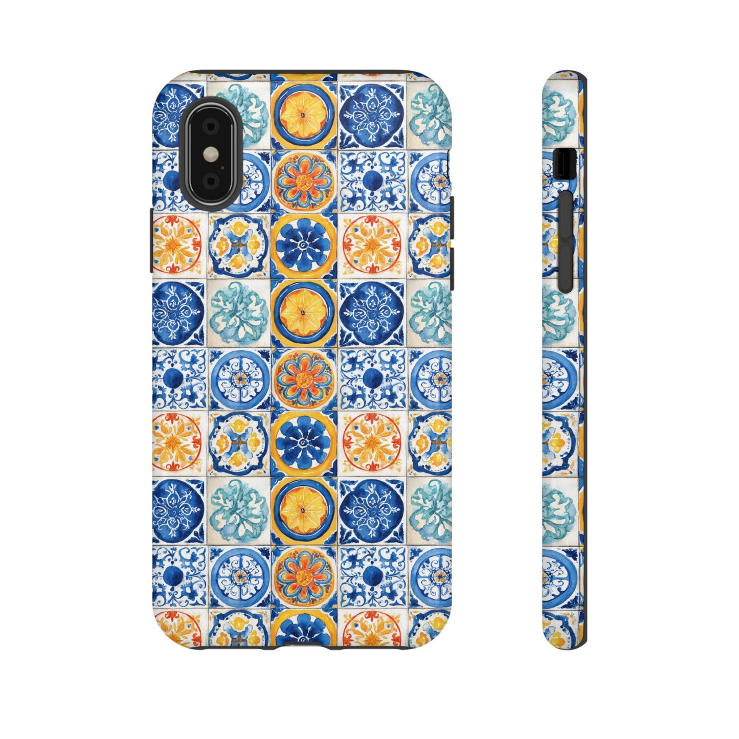 Mediterranean Tile Pattern Phone Case | Tough Case | Mosiac Tile | iPhone 17