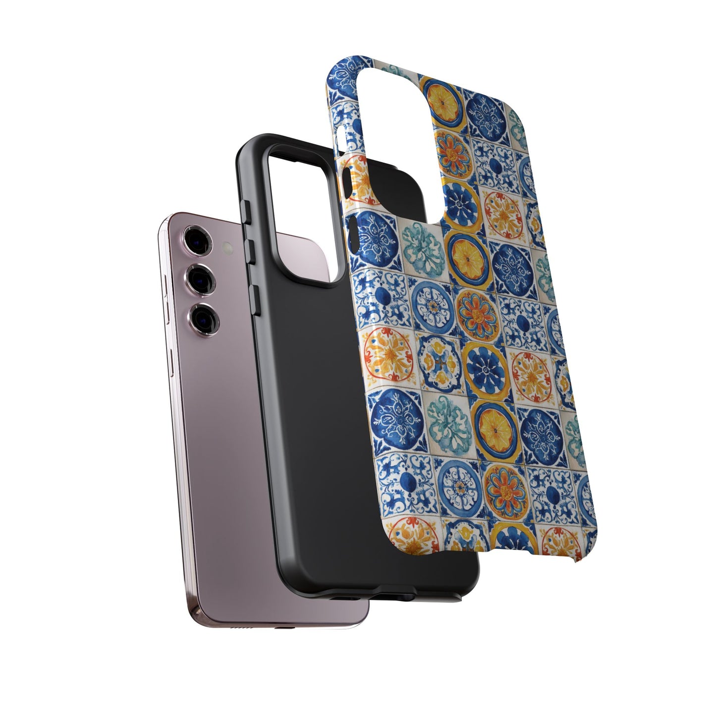 Mediterranean Tile Pattern Phone Case | Tough Case | Mosiac Tile | iPhone 17