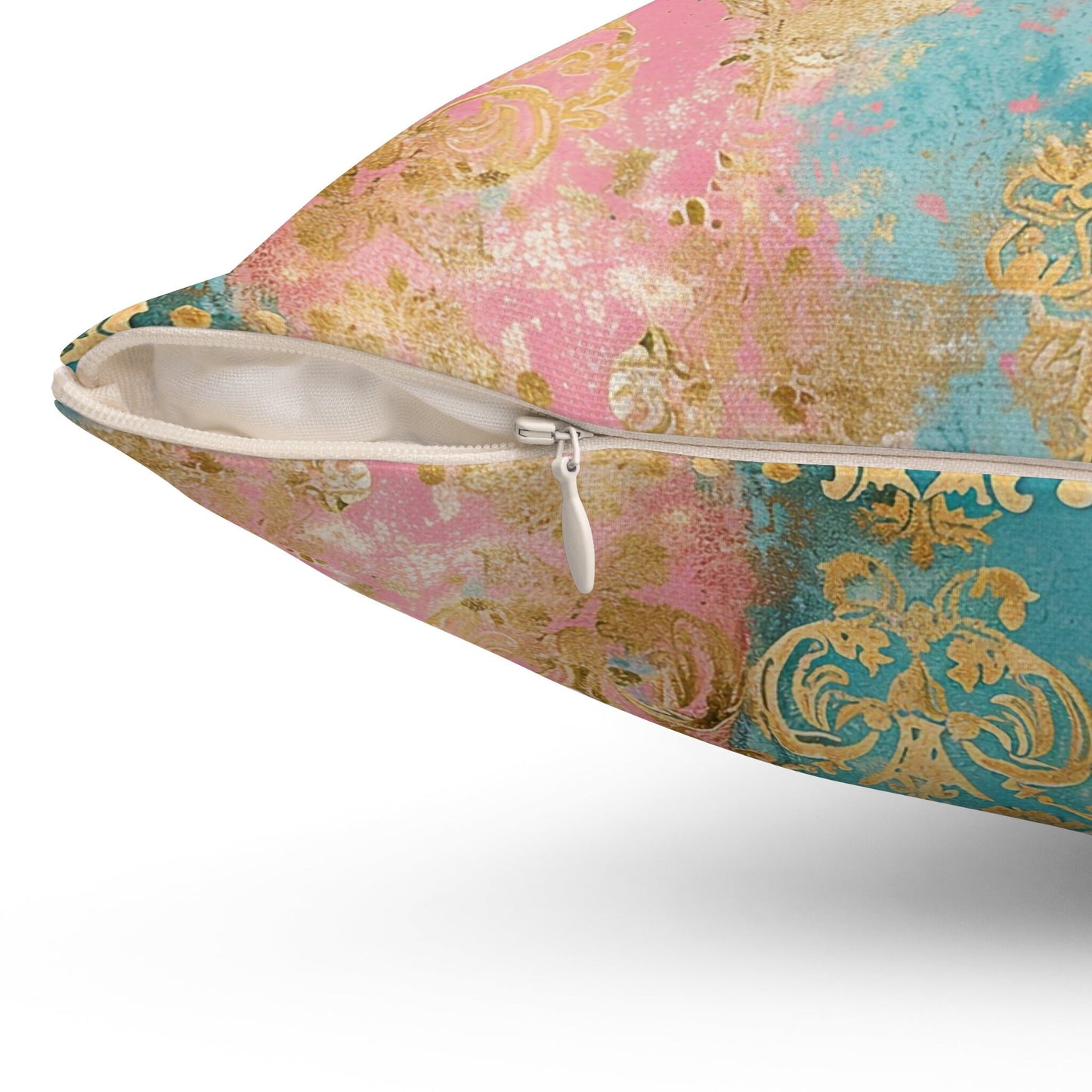 Custom Throw Pillow, Elegant Damask