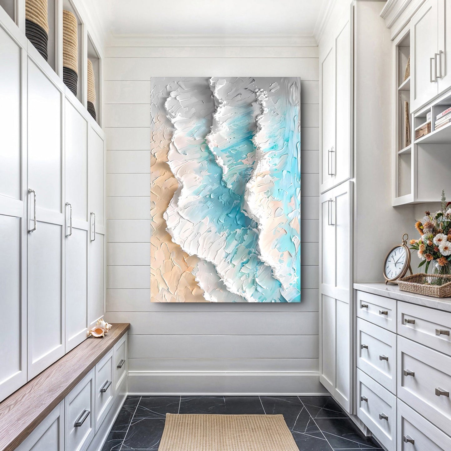 Blue Ocean Coastal Wall Art IV
