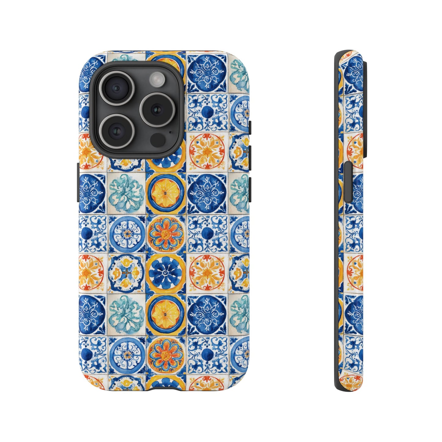 Mediterranean Tile Pattern Phone Case | Tough Case | Mosiac Tile | iPhone 17