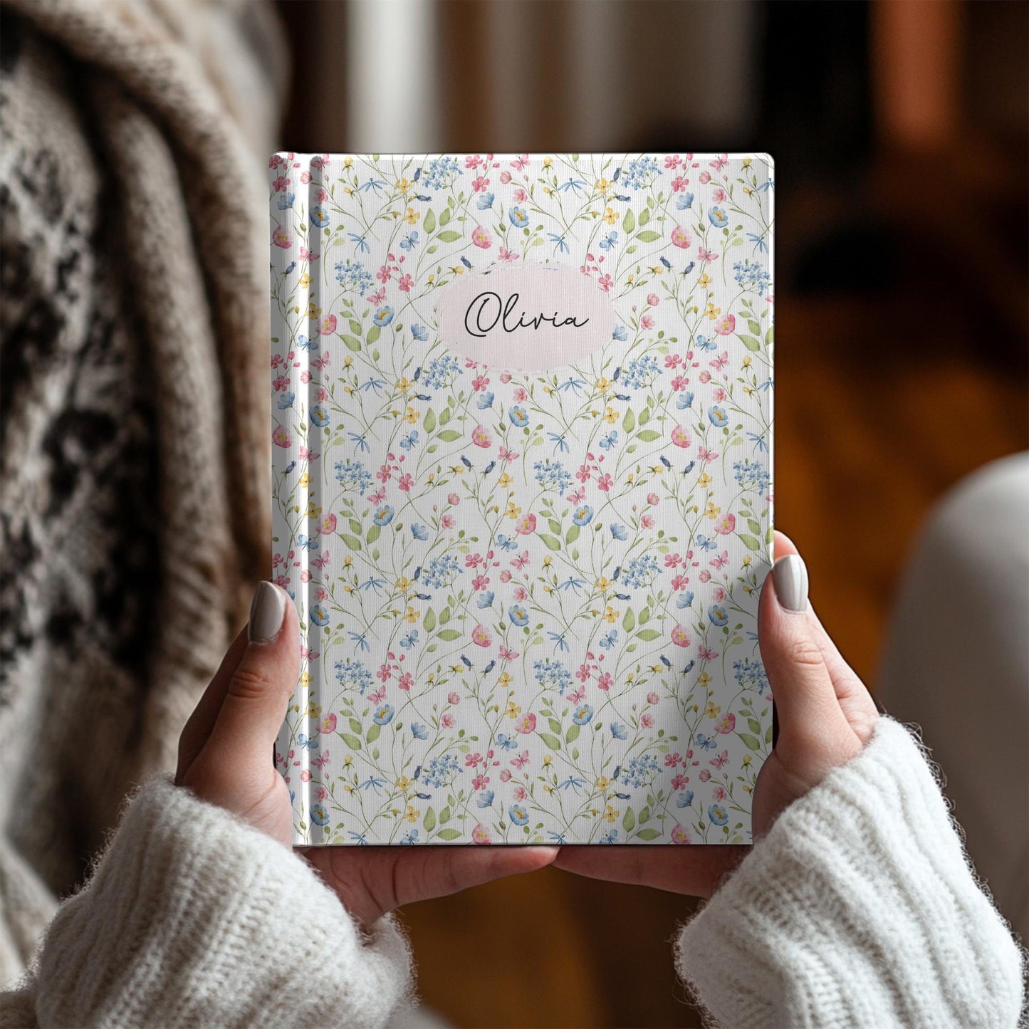 Personalized Floral Journal