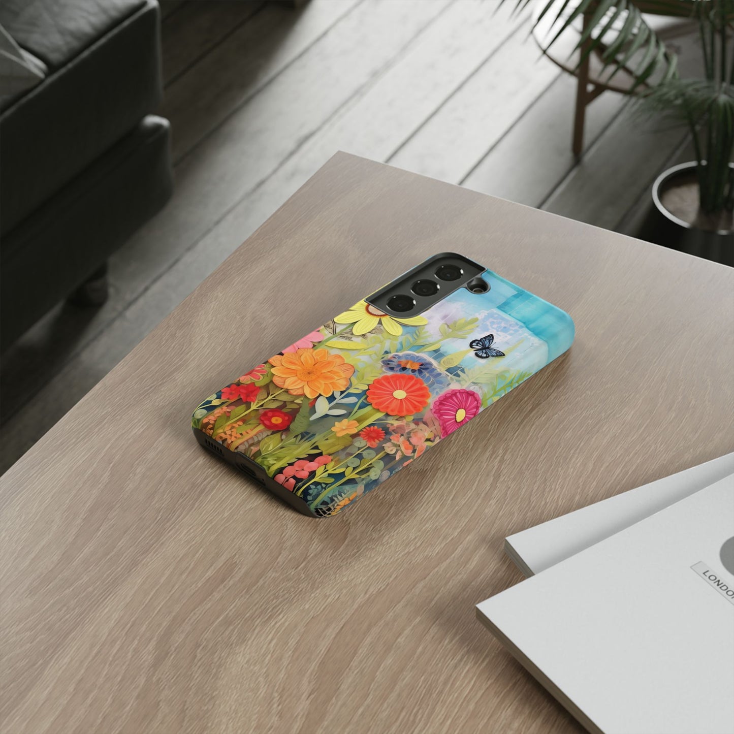 Whimsical Floral Garden phone case | Tough Case | 3d Floral Pattern | iPhone 17
