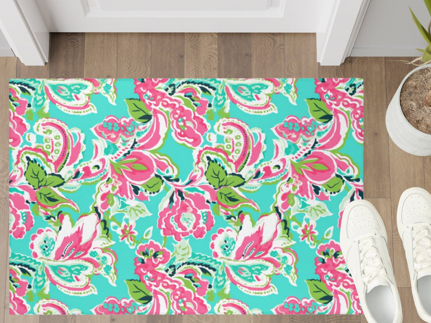 Custom Rug, Floral Paisley