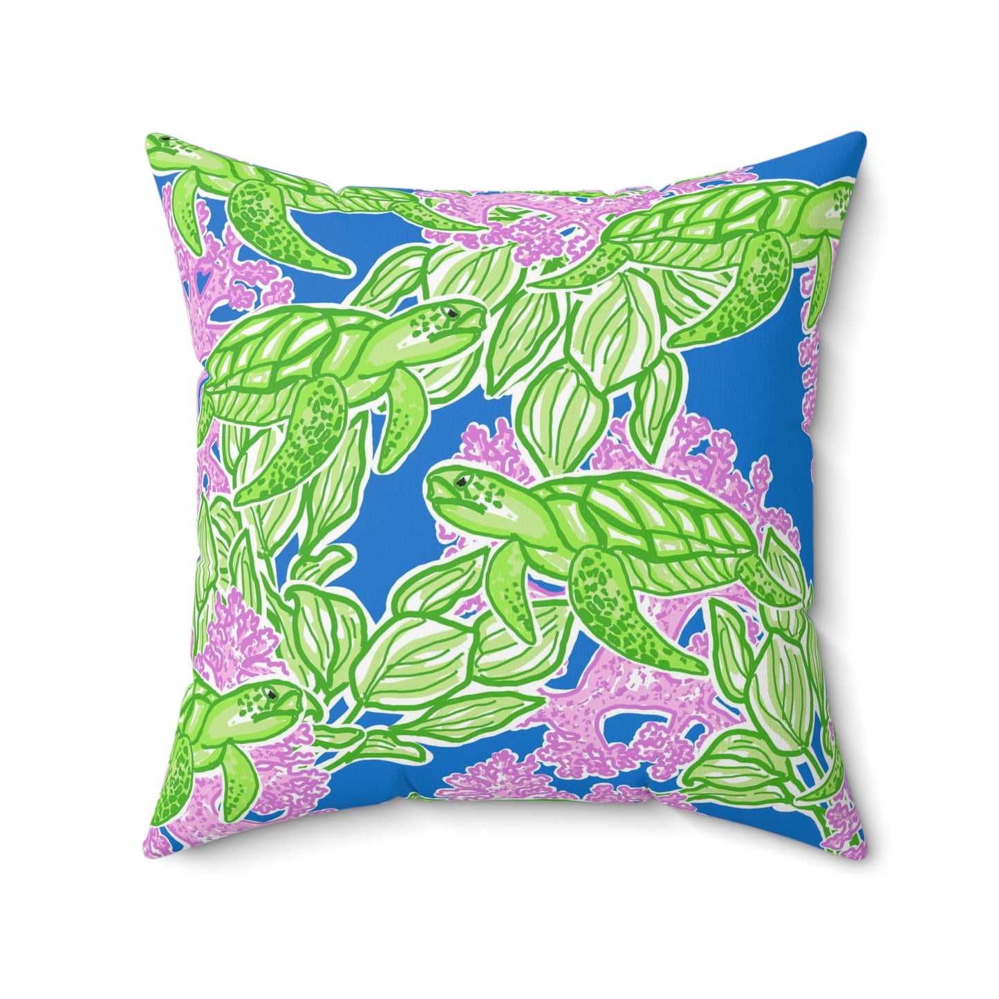 Custom Throw Pillow, Sea Turtles