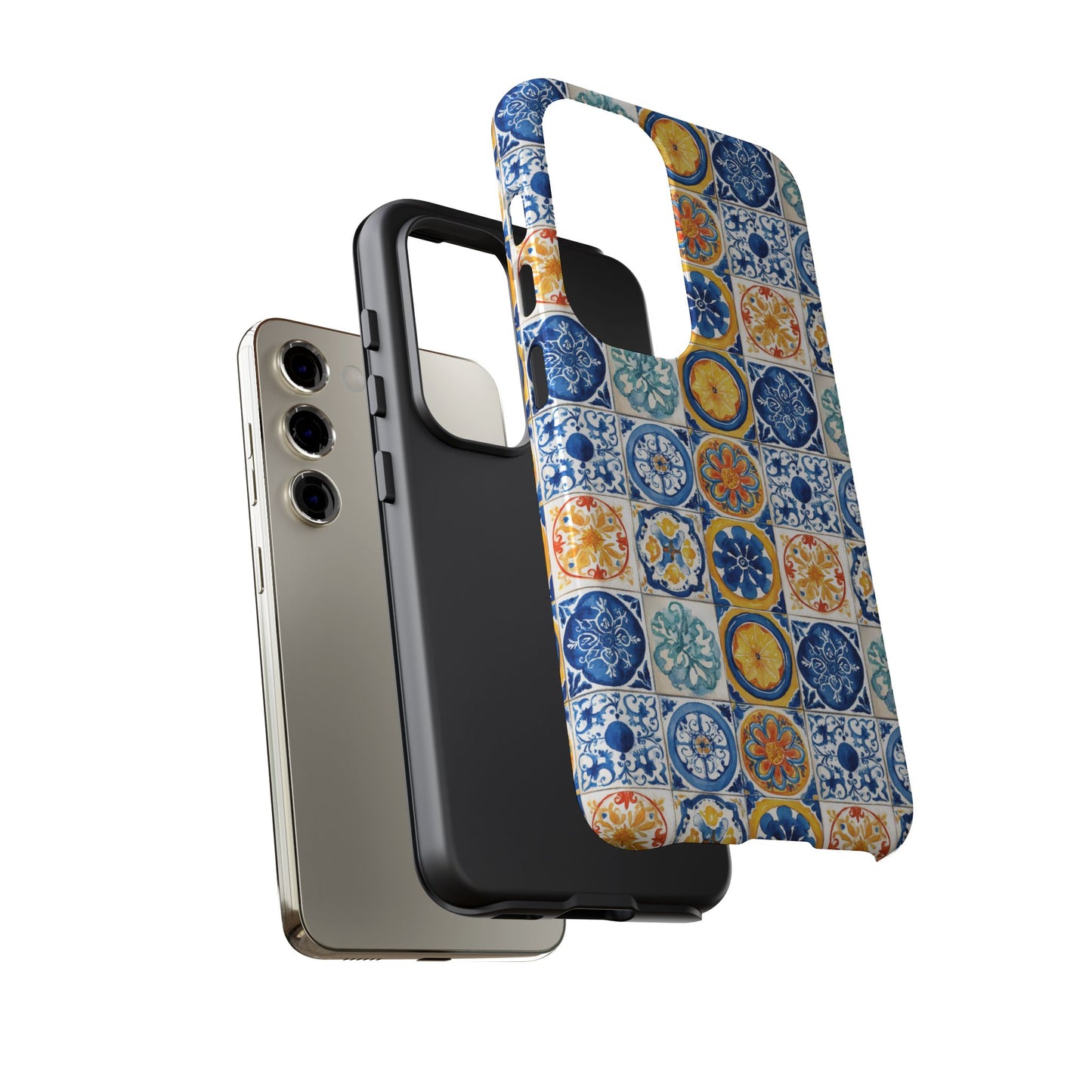 Mediterranean Tile Pattern Phone Case | Tough Case | Mosiac Tile | iPhone 17