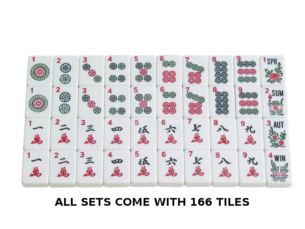Linda Li American Mahjong Set 166 Premium White Tiles: Amazon
