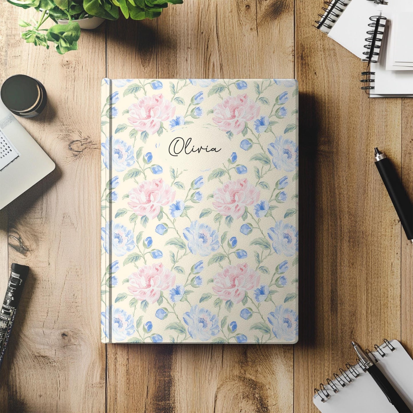 Personalized Floral Journal