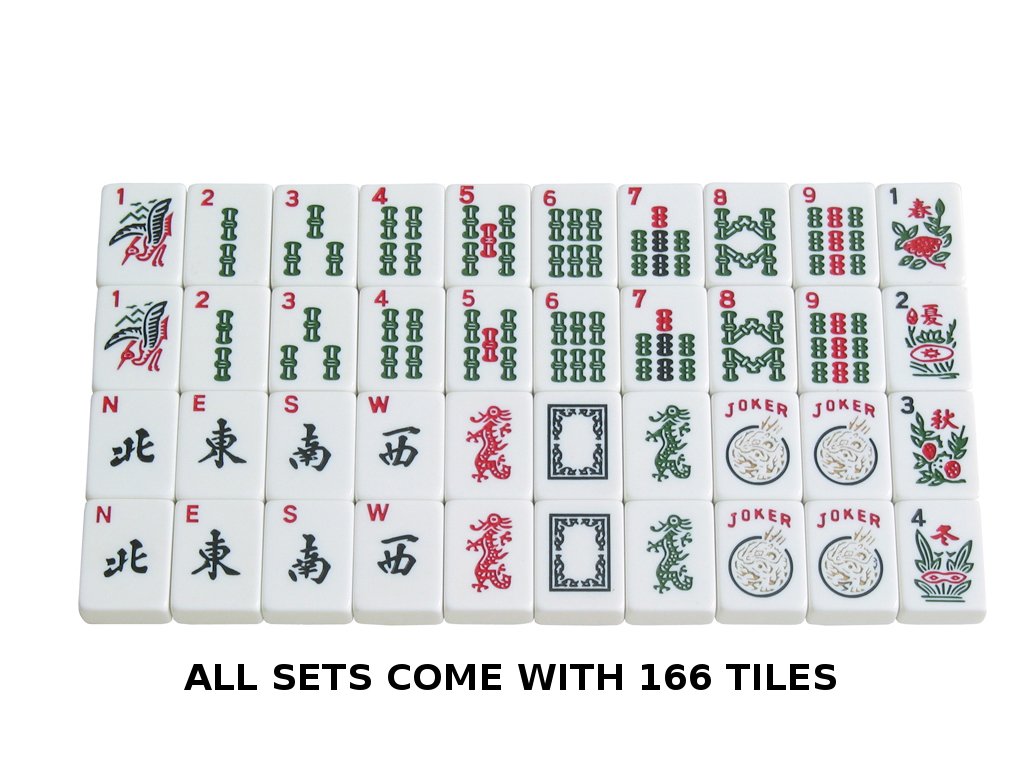 Linda Li American Mahjong Set 166 Premium White Tiles: Amazon