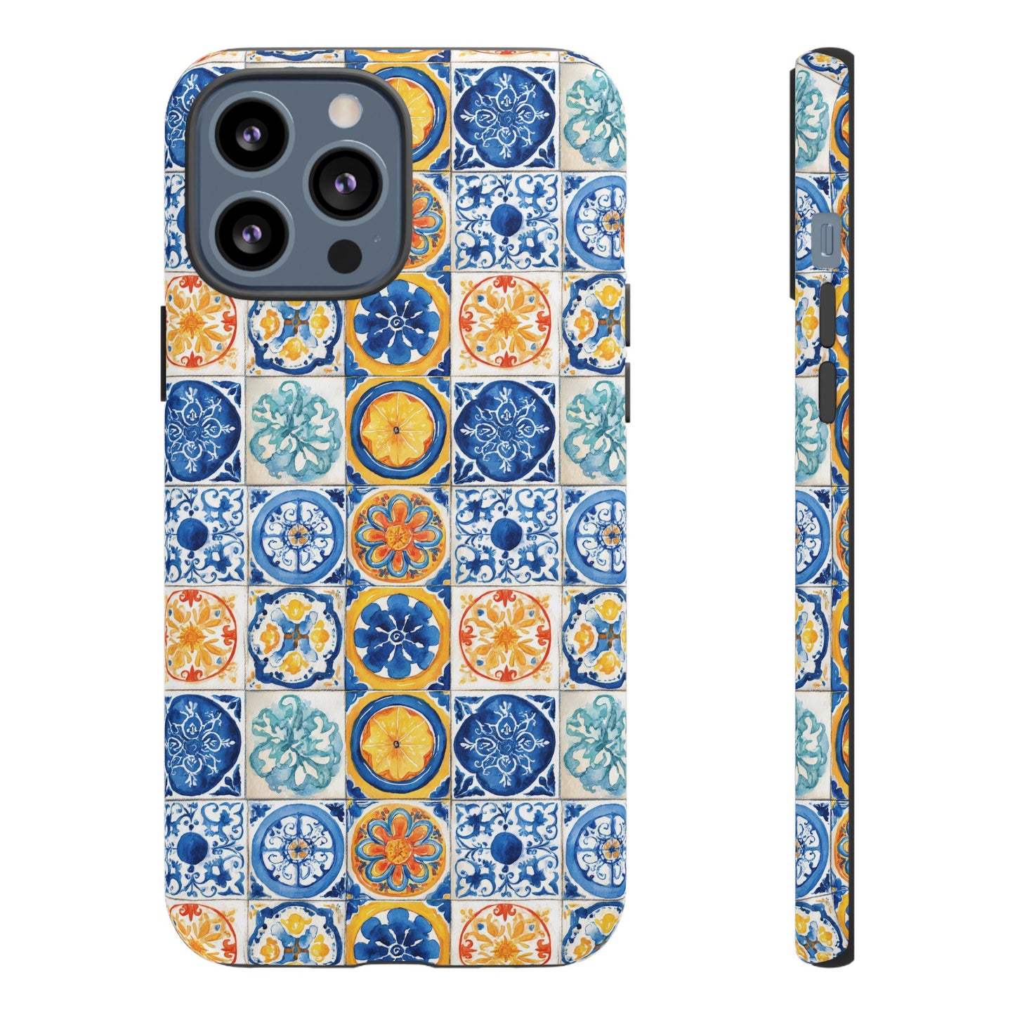 Mediterranean Tile Pattern Phone Case | Tough Case | Mosiac Tile | iPhone 17