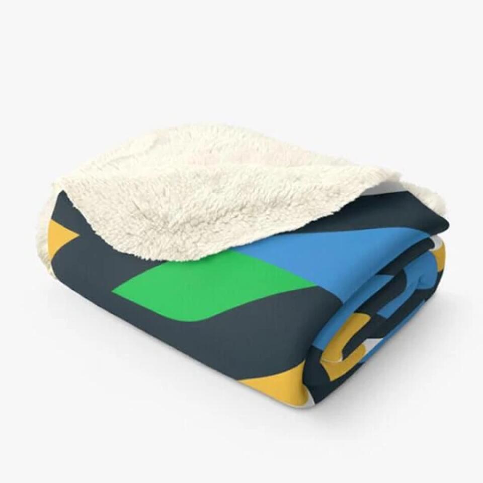 Personalized Baseball Quilt/Fleece Blanket - Christmas/Birthday Gift Idea For Son - To My Son