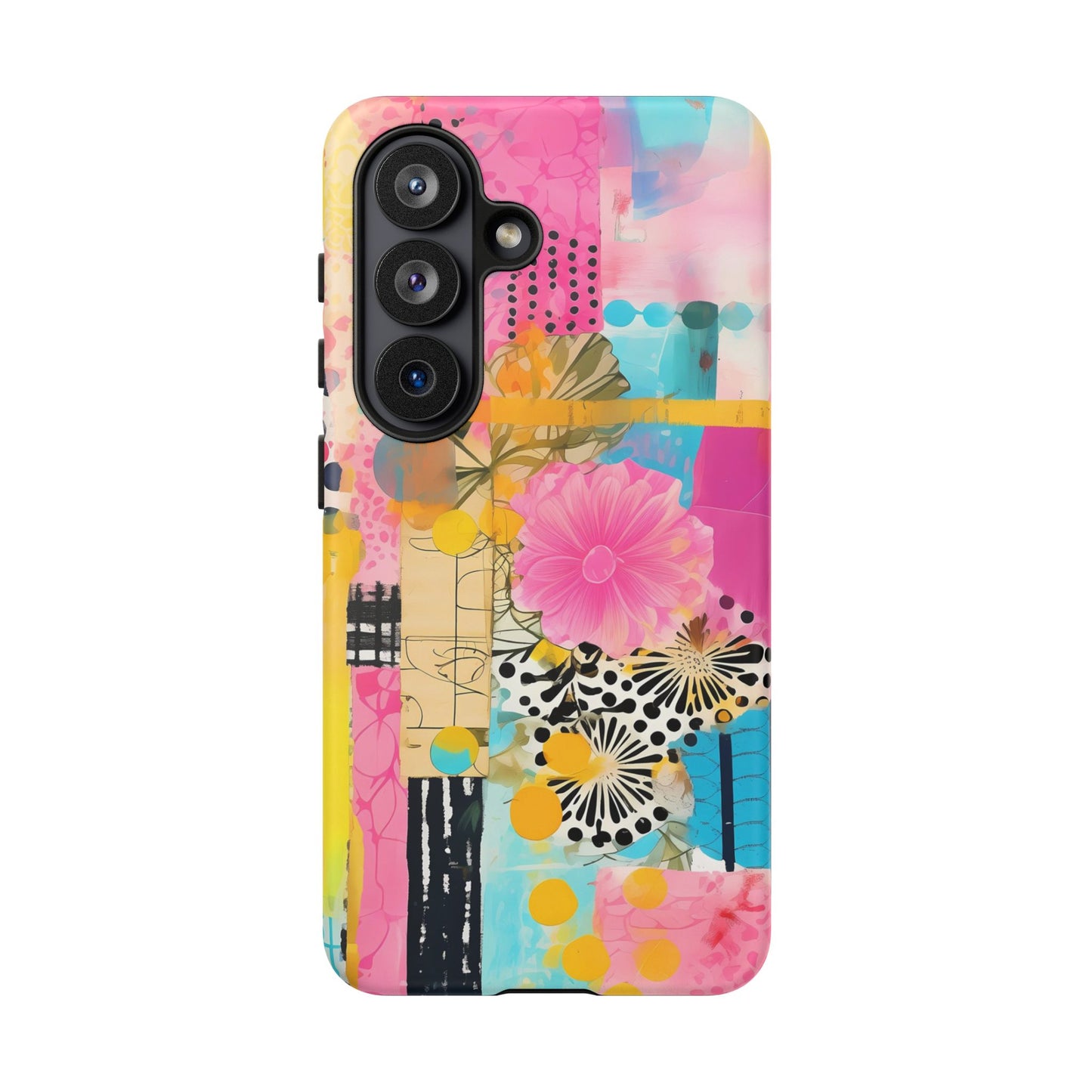 Pink Floral Abstract Phone Case | Tough Cases | iPhone 17