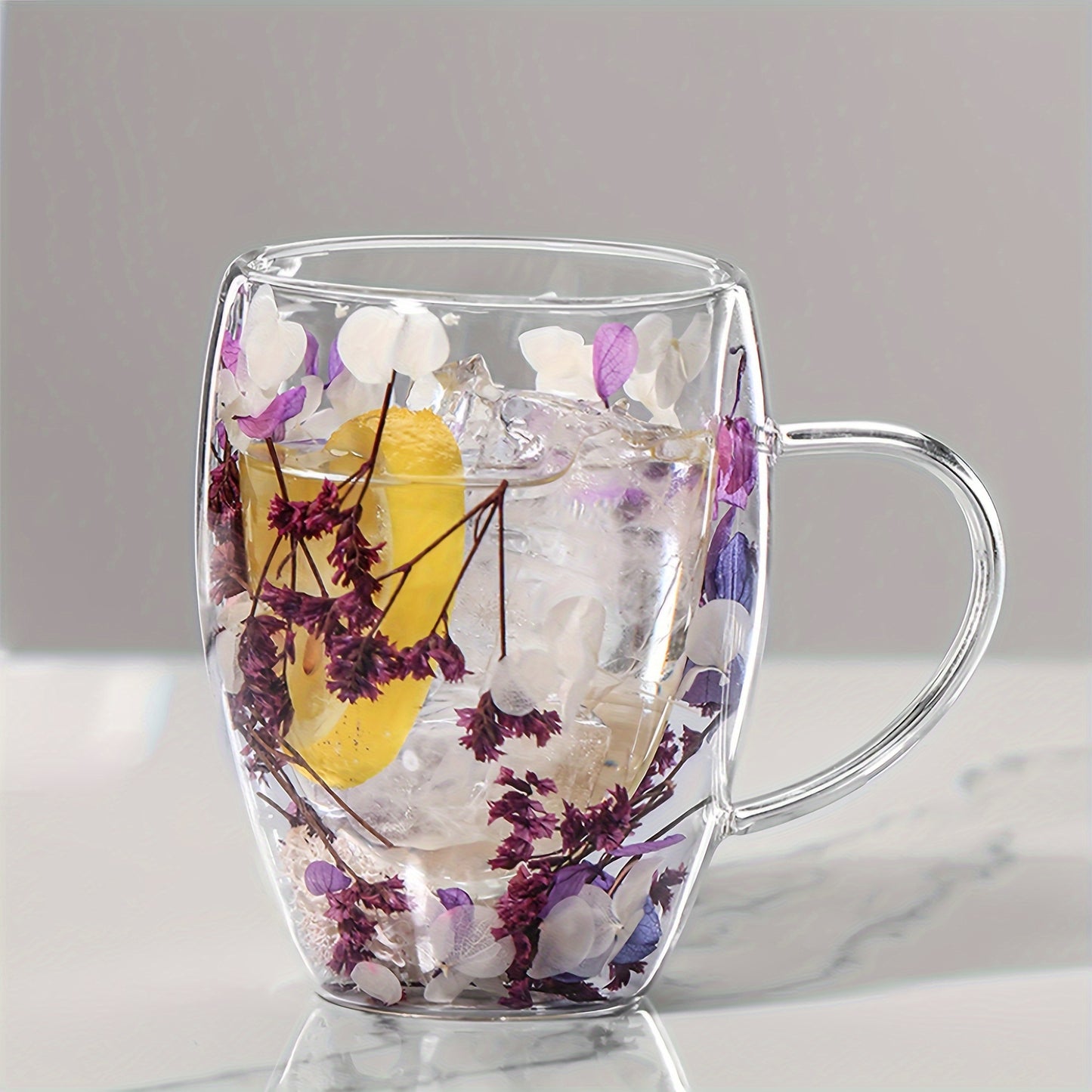 Floral Glass Coffee Mug - Variety
