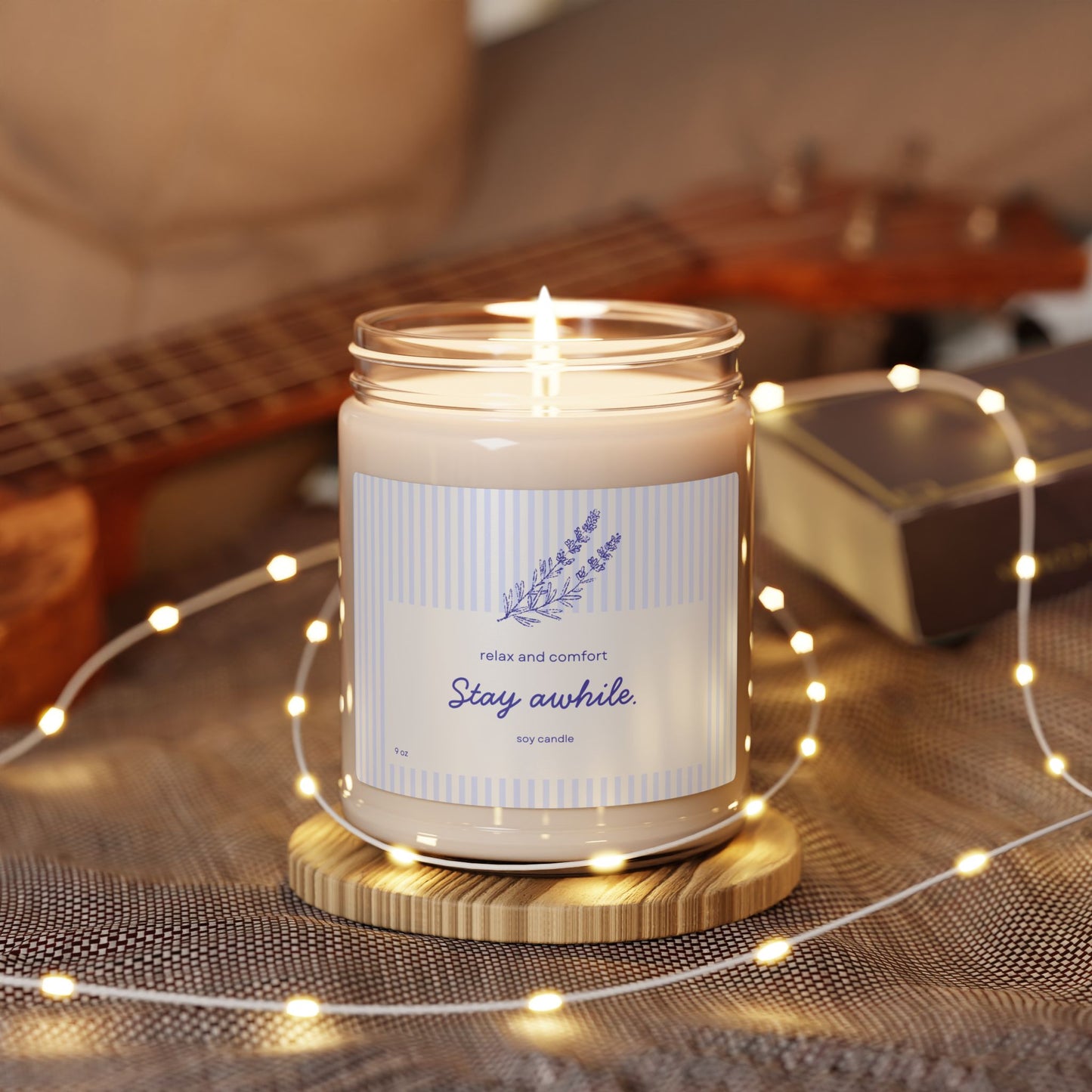 "Stay Awhile" Relaxing Scented Soy Candle