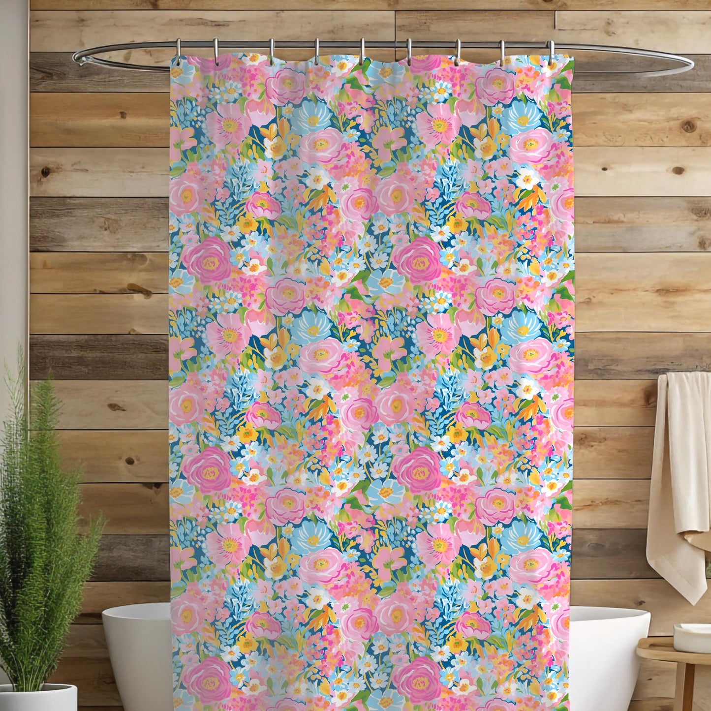 Custom Shower Curtain, Floral