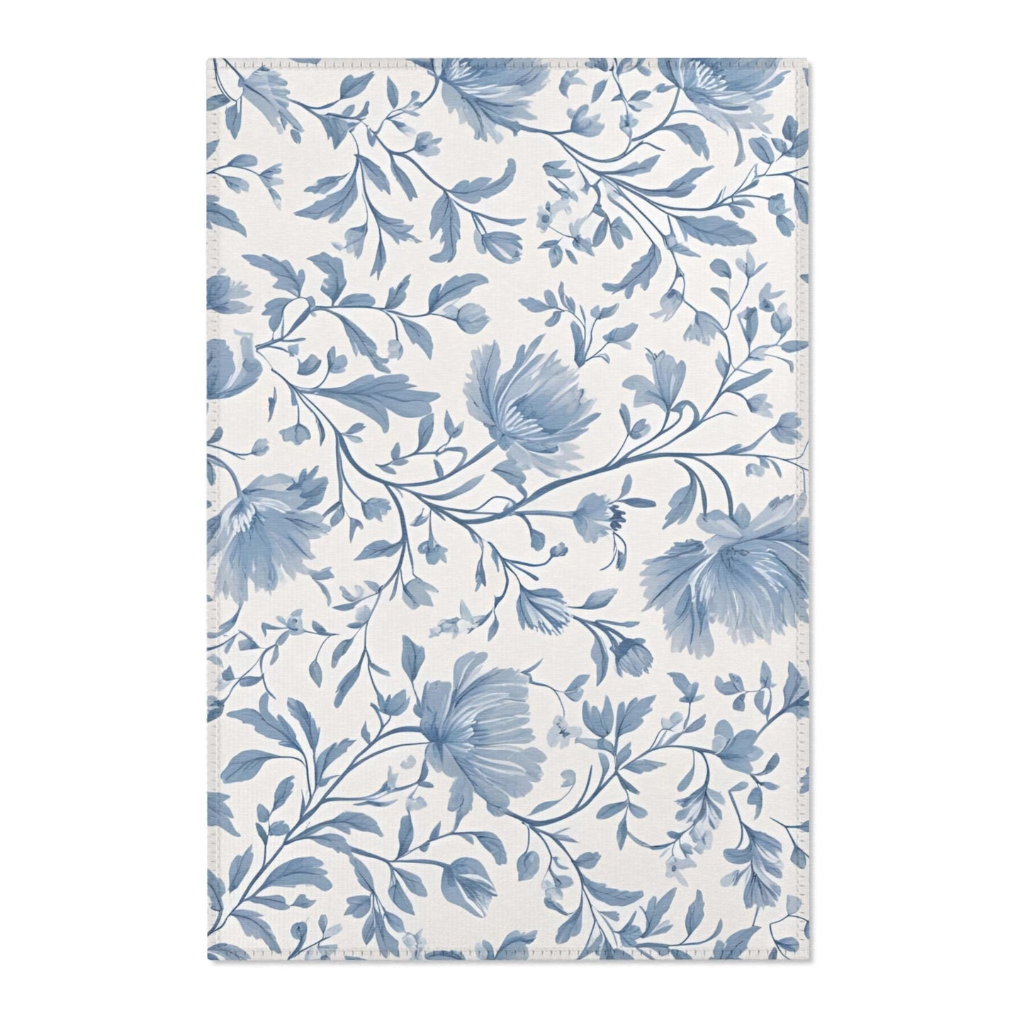 Custom Rug, Blue Floral