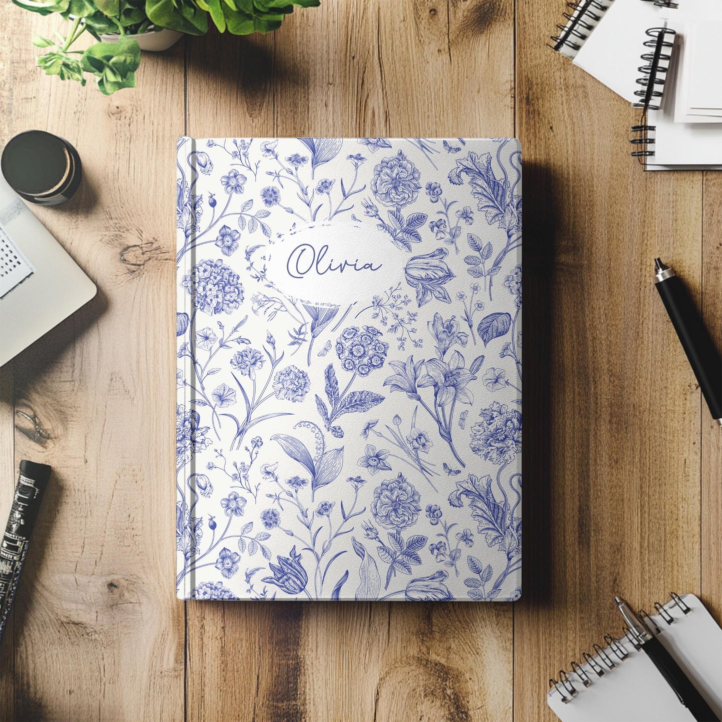 Personalized Floral Journal
