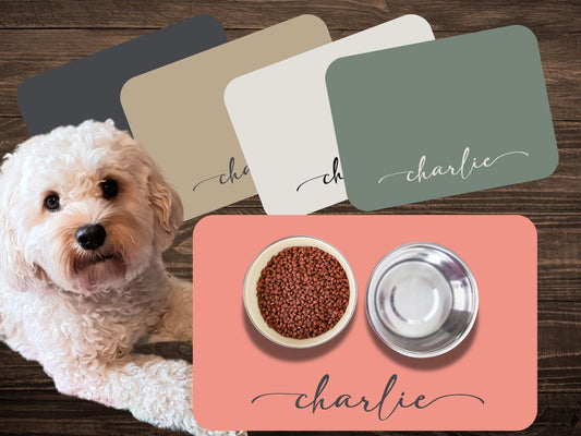 Custom Pet Mat, Dog Food Placemat