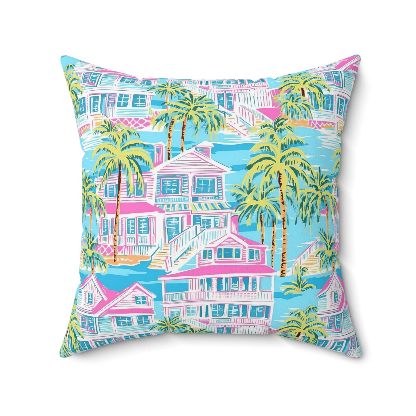 Custom Throw Pillow, Coastal West Palm Beach
