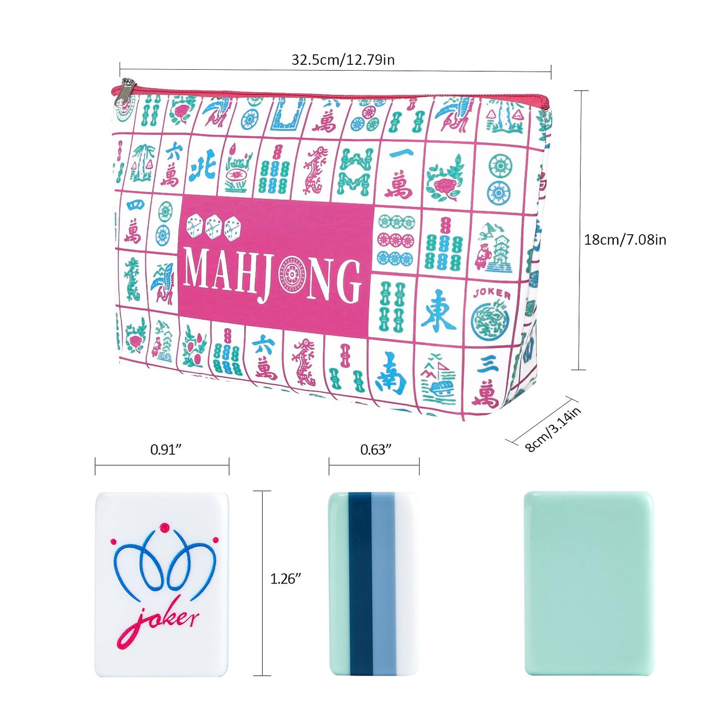 My Mahjong Trove 160 Acrylic 4 Layer Engraved American Mahjong Tiles Set: Amazon
