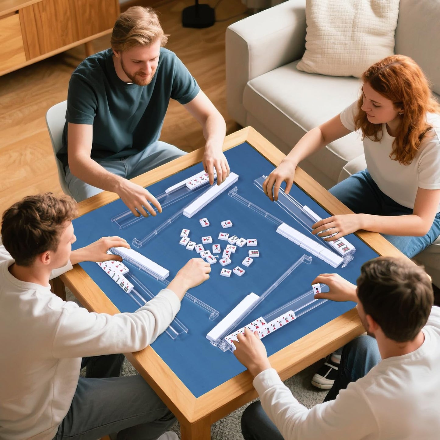 FamRica Mahjong Racks with Pushers: Amazon