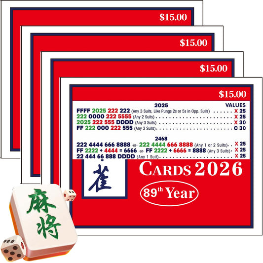 Mahjong Cards 2026: Amazon