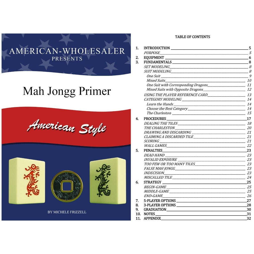 Linda Li American Mahjong Set 166 Premium White Tiles: Amazon