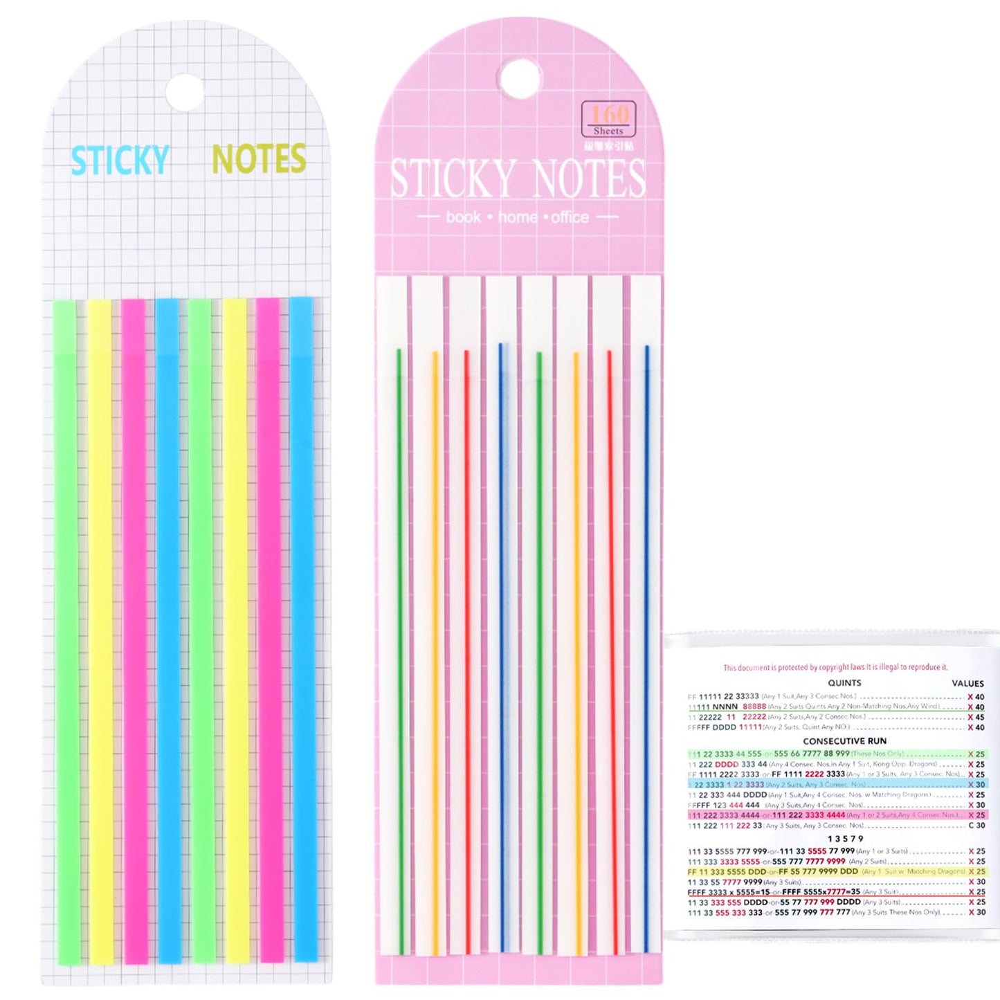 320 pcs Mahjong Card Line Finder Highlighter Tape: Amazon