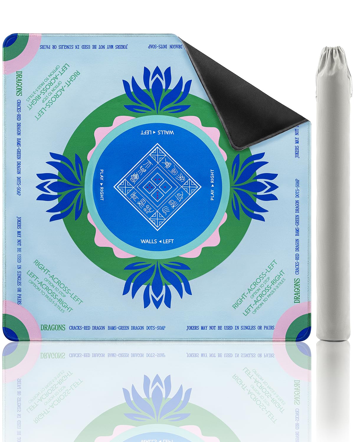 Mikccer Mahjong Mat with Rules: Amazon