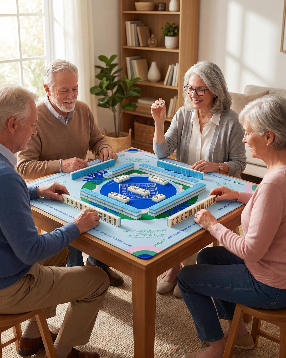 Mikccer Mahjong Mat with Rules: Amazon