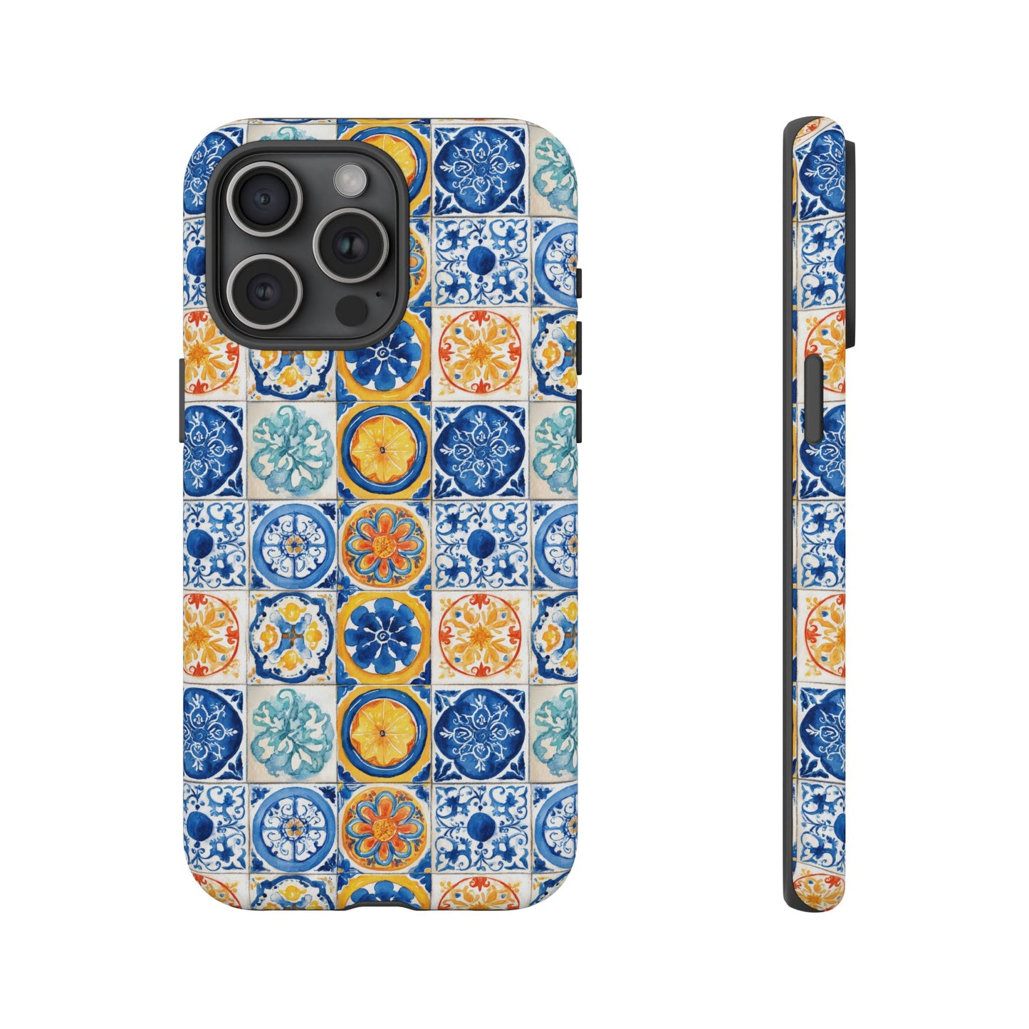 Mediterranean Tile Pattern Phone Case | Tough Case | Mosiac Tile | iPhone 17