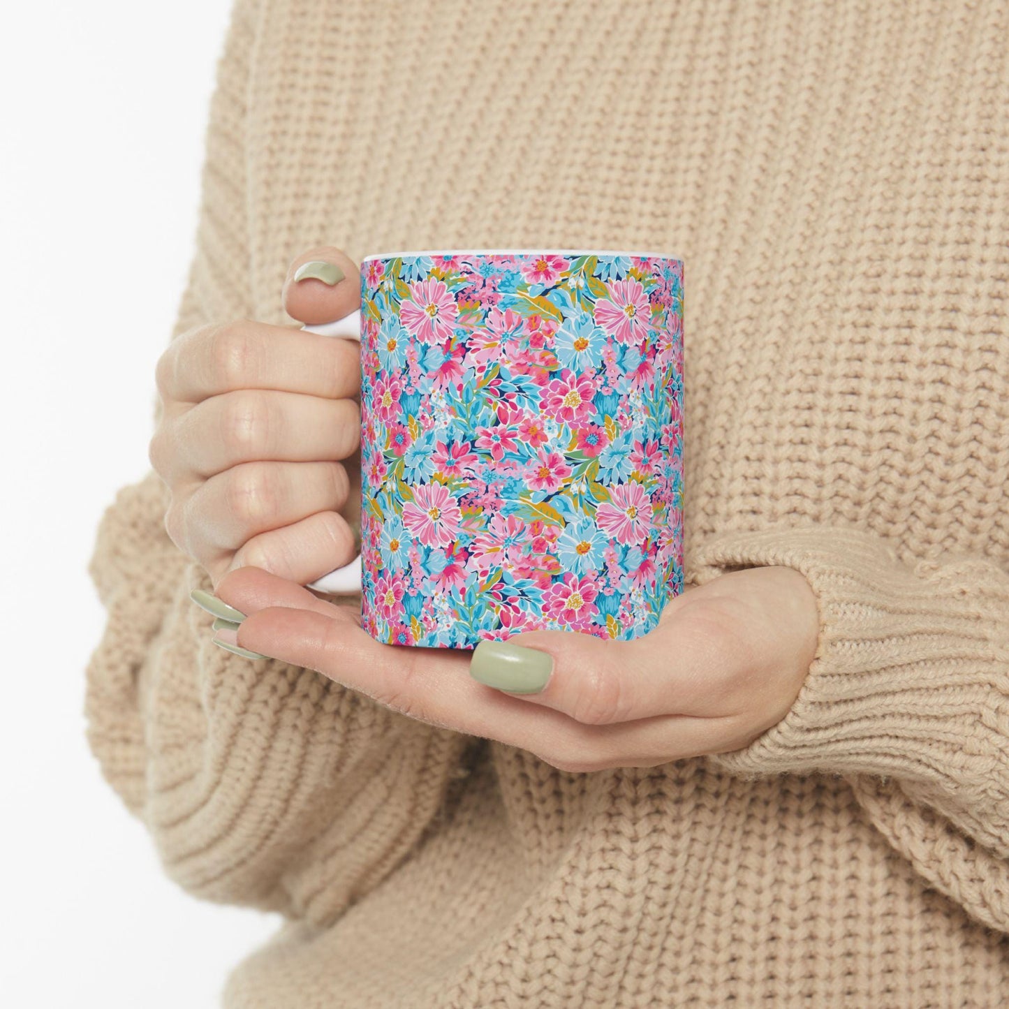 Coffee Mug, Bright Flowers